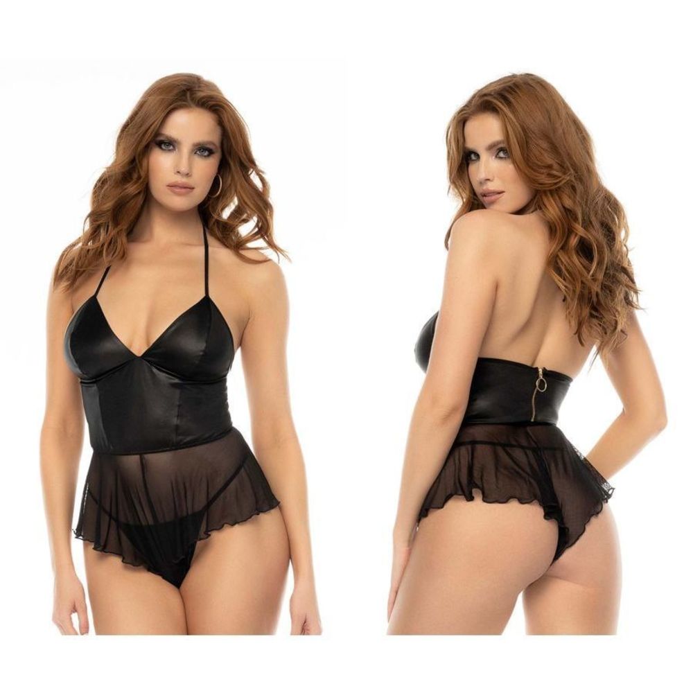 Mapale 7547 Pearl Babydoll Color Wet Look Black